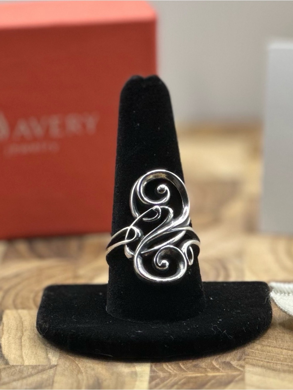 RETIRED James Avery Sterling Silver Electra Ring- Size 9